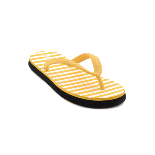 ADIDAS Women Soft Striped White Flip Flops