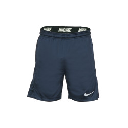 Nike Men Solid Navy Blue Shorts