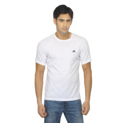 ADIDAS Men Aess Crew White T-shirt