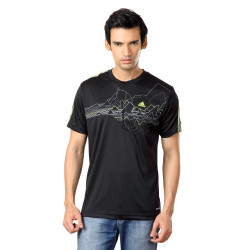 ADIDAS Men Black T-shirt