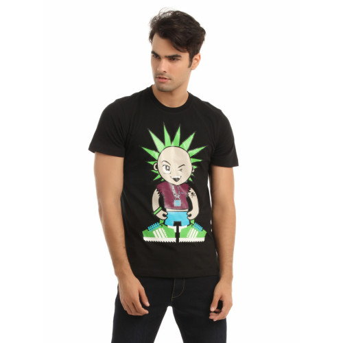 ADIDAS Men Black Printed T-shirt
